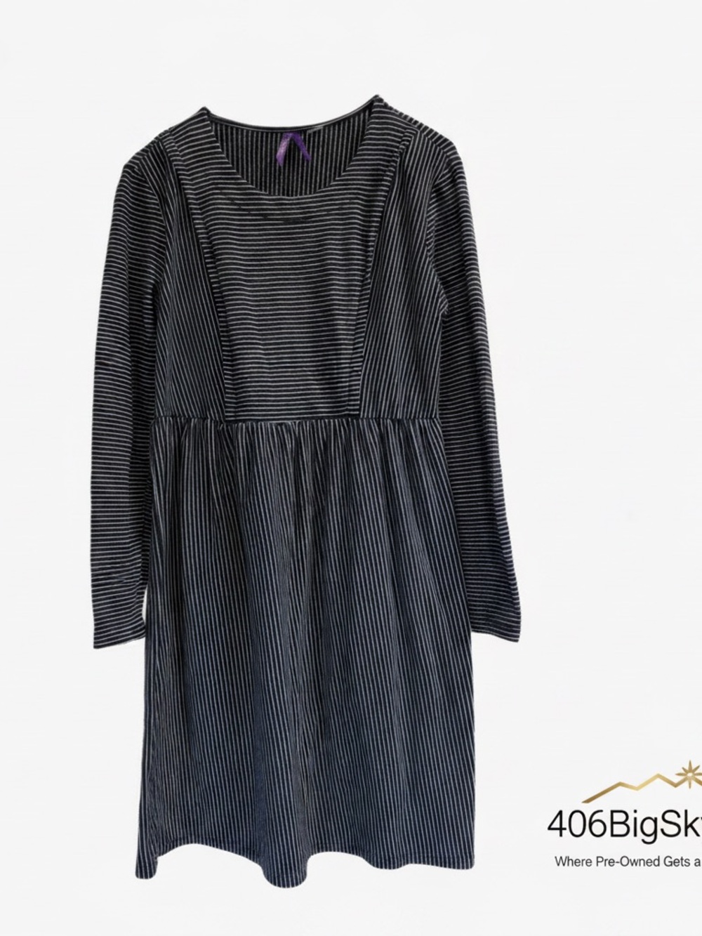 Seraphine Striped MATERNITY Dress-Navy & White